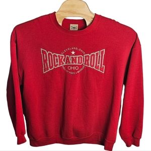 Oarsman Rock N Roll Hall of Fame Museum Embroidered Sweatshirt Size 2XL Rare VTG